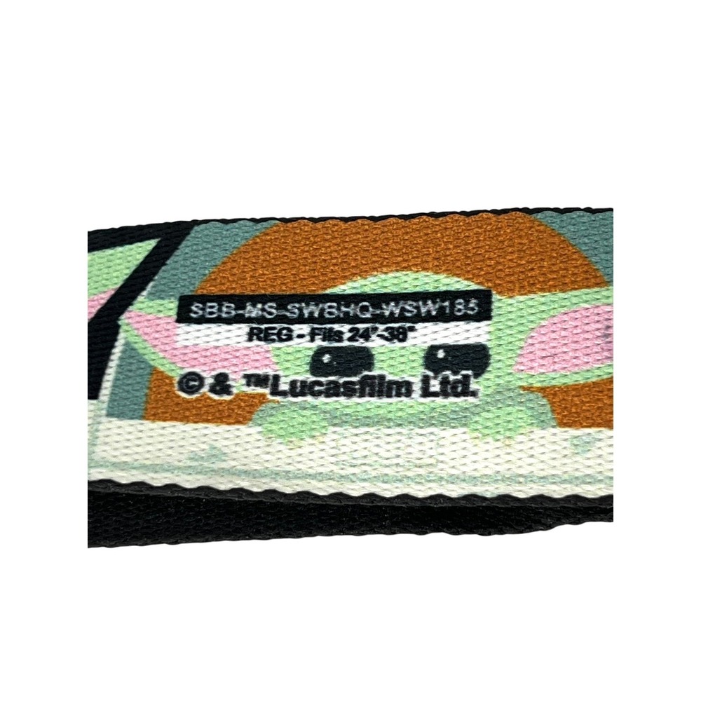 Buckle-Down Star Wars Grogu Belt Unisex 24-38 Green Mandalorian Grogu Baby Yoda - Picture 6 of 10